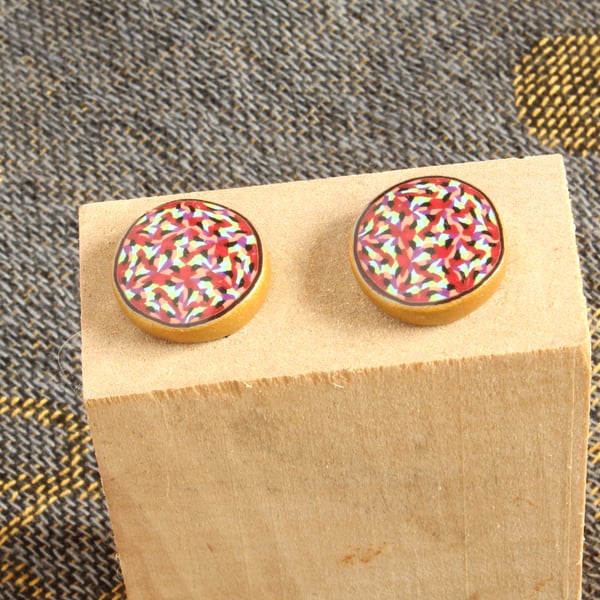 Hand Crafted Ear Studs - Modern Rustic Chic