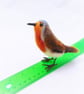 Christmas Robin Ornament, Rustic Winter Ornament, Soft Robin Figurine, Fibre Art - Image 10