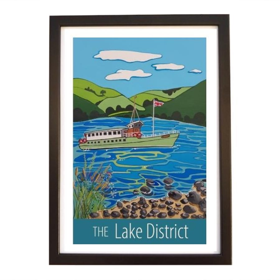 The Lake District - black frame