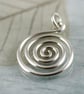 Celtic Spiral Pendant in Sterling Silver Pagan Viking - Image 5
