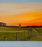 Stonehenge at sunrise on canvas
