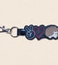 Hedgehog Keyring - Peace Love Hedgehog Bag Charm - Image 3