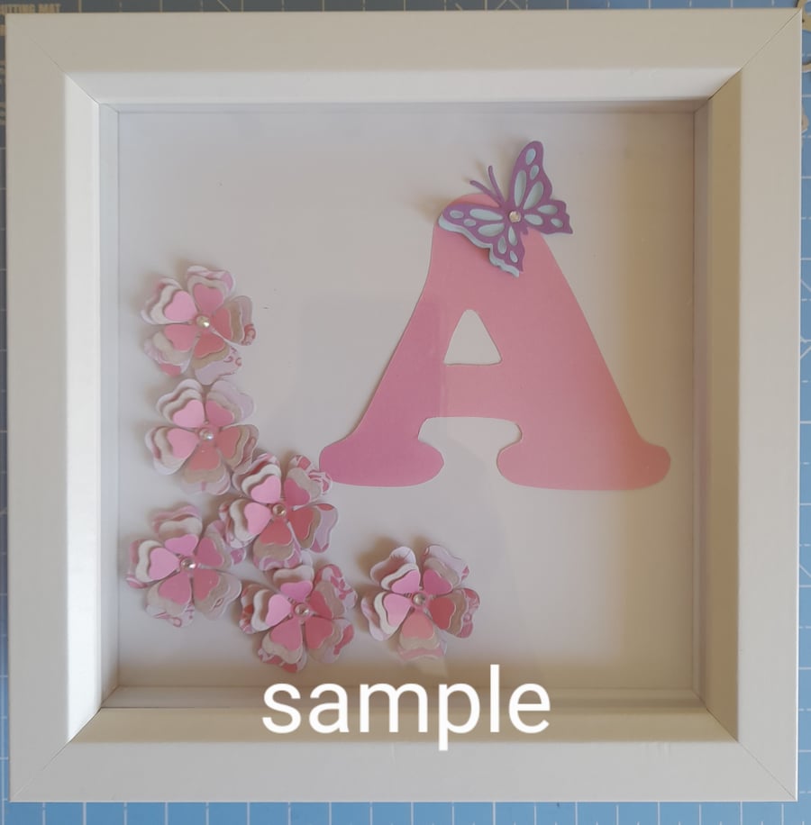 3D letter paper art. Letter from A-z available.Any colour