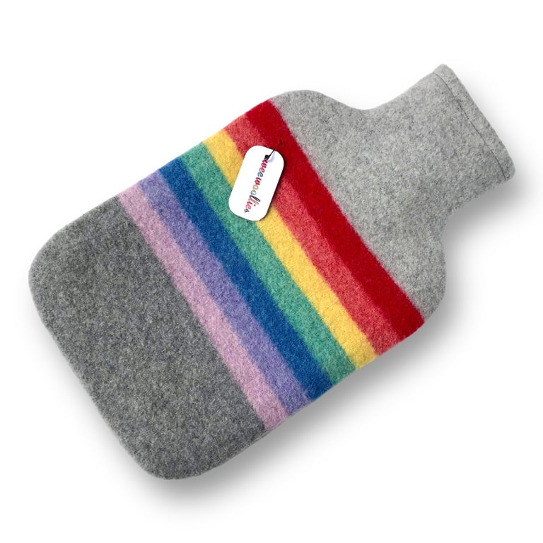 100 % Felted Merino Lambswool Hot water bottle 