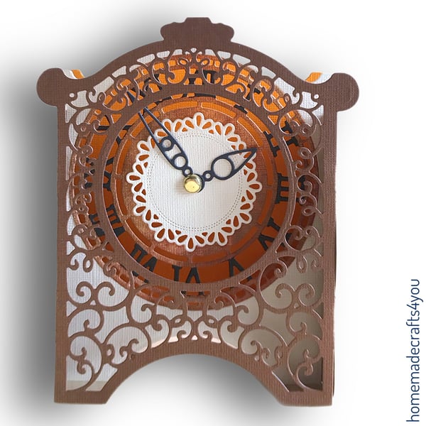 3D Carriage Clock Card 