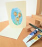 Poppy head seeds greetings card - Image 1