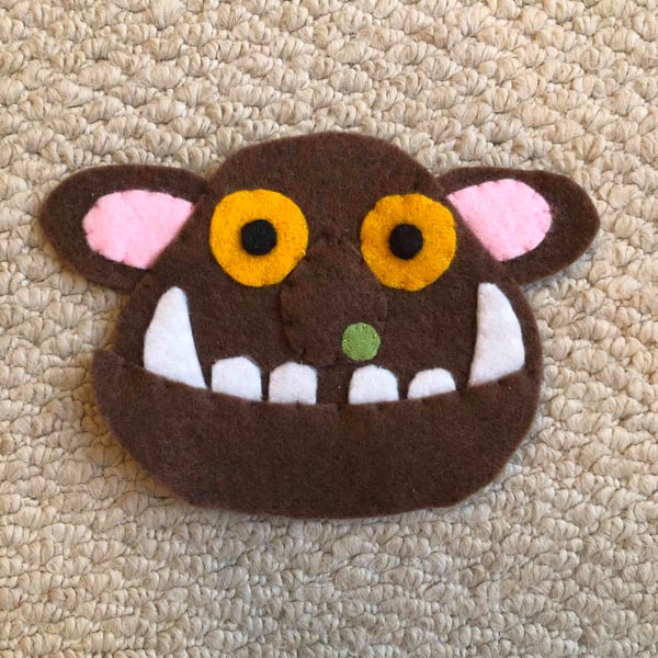 Large felt Gruffalo embellishment 