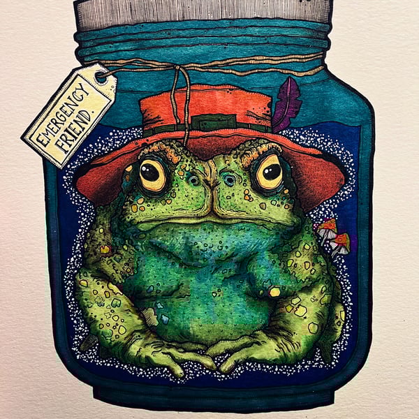 Toad in a jar 