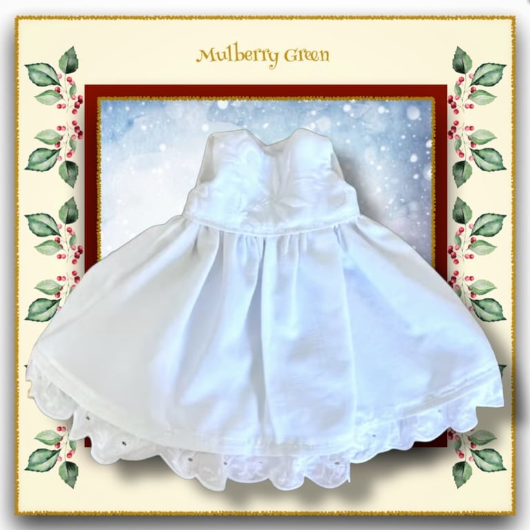 White Embroidered Bodice Dress