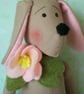 OOAK TILDA STYLE ANIMAL ANTICS THE DOG ROSE - Image 3