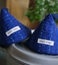 Pair of Vintage Fabric Cone-shaped Pot Holders Cast Iron Mittens