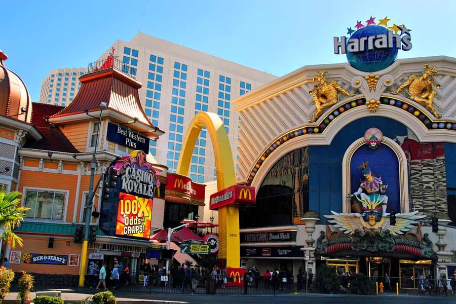 Harrah's Resort Hotel Las Vegas America Photograph Print