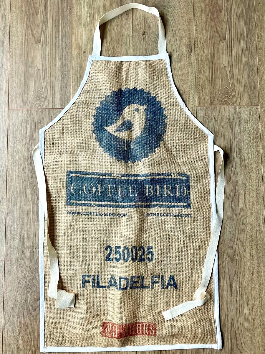 Bib Apron Made With An Old Coffee Sack - Handmade Upcycling