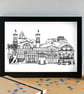 Athens Skyline Art Print - Image 3