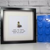 IT GEEK - HAVE YOU TRIED TURNING IT OFF - FRAMED LEGO FIGURE