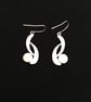 Azure Double Curve Drop Earrings - Image 6