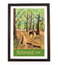 Richmond Park travel poster print by Susie West - Image 2