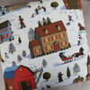 Vintage Fabric Christmas Cushion