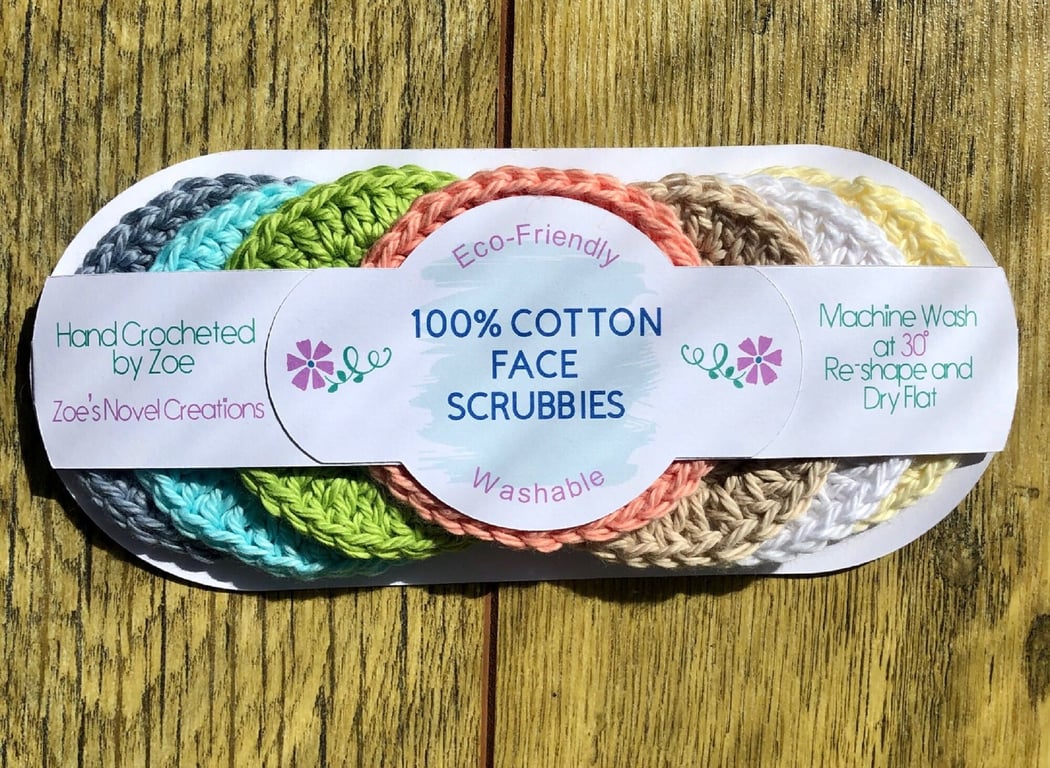 Reusable Eco-Friendly Face Scrubbies pack of 7