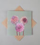 Dahlia card, blank cards, flower card, thinking of you, just to say - Image 2