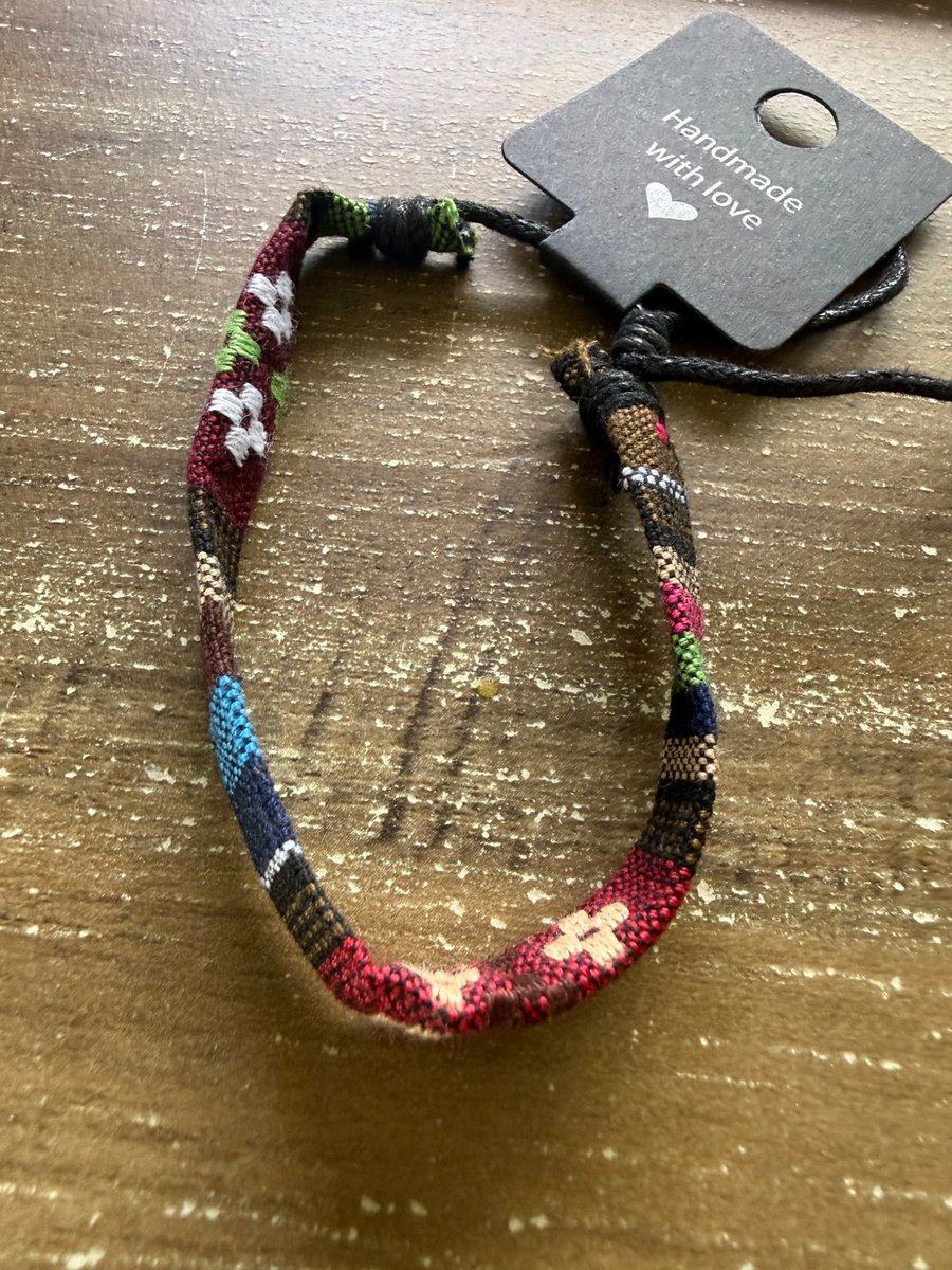 Handmade Multicolor Woven Cord Bracelet