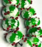 Handmade Christmas lamp work glass beads - Image 3