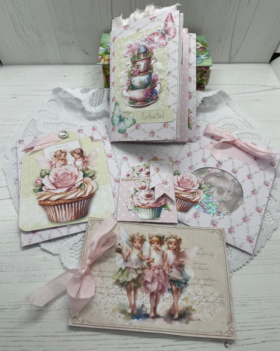 Ephemera - Cup Cake and Tea Fairies Ephemera by  Carolee Crafts PB8 - 0028