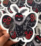 Mothman Folklore Sticker - Cute Cryptid Spooky Decoration