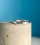 Sterling Silver Stacking Ring 2mm - Hammered-Faceted - Sizes H-Z  Handmade - Image 7