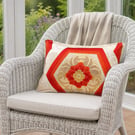 Harris Tweed and Vintage Japanese Silk Cushion
