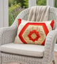 Harris Tweed and Vintage Japanese Silk Cushion