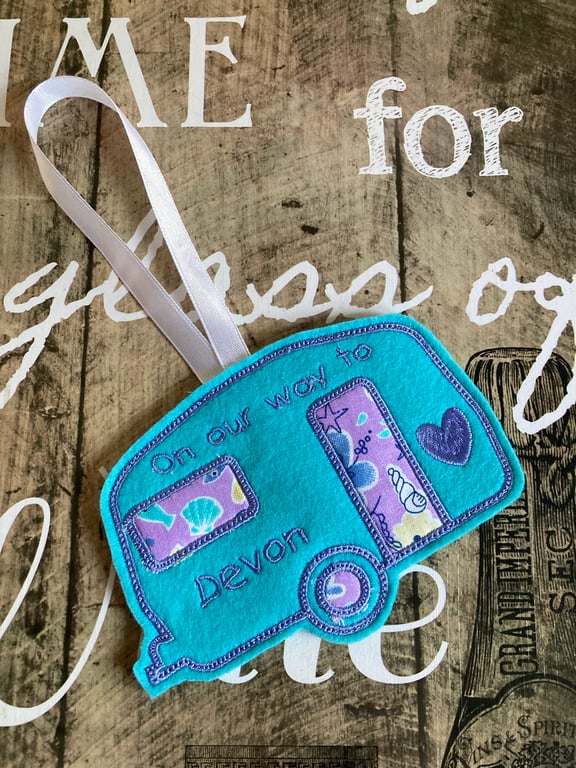 Mothers Day gift idea, caravan gift seaside caravan decoration, 