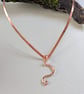 Small Swirly Copper Pendant in Art Nouveau Style - Image 2