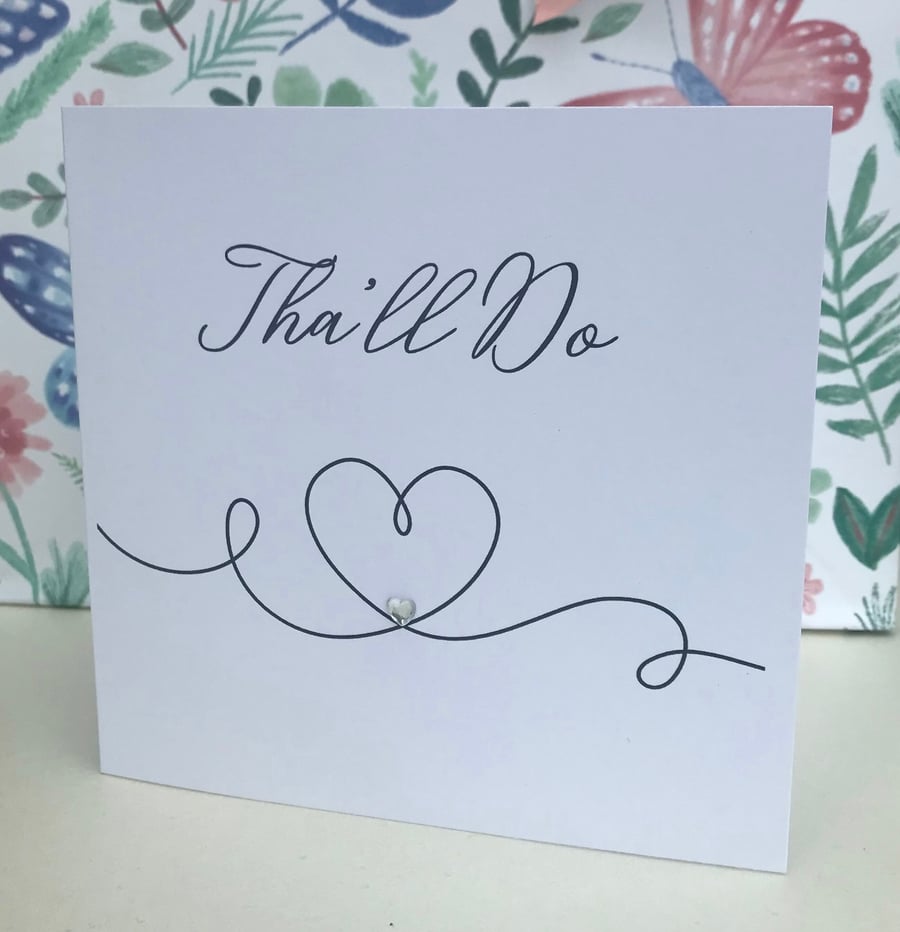 Yorkshire Wedding Card - Thall Do wedding day card