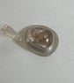 Pendant in Sterling Silver with Freeform Gemstone of Rutilated  Quartz, - Image 1