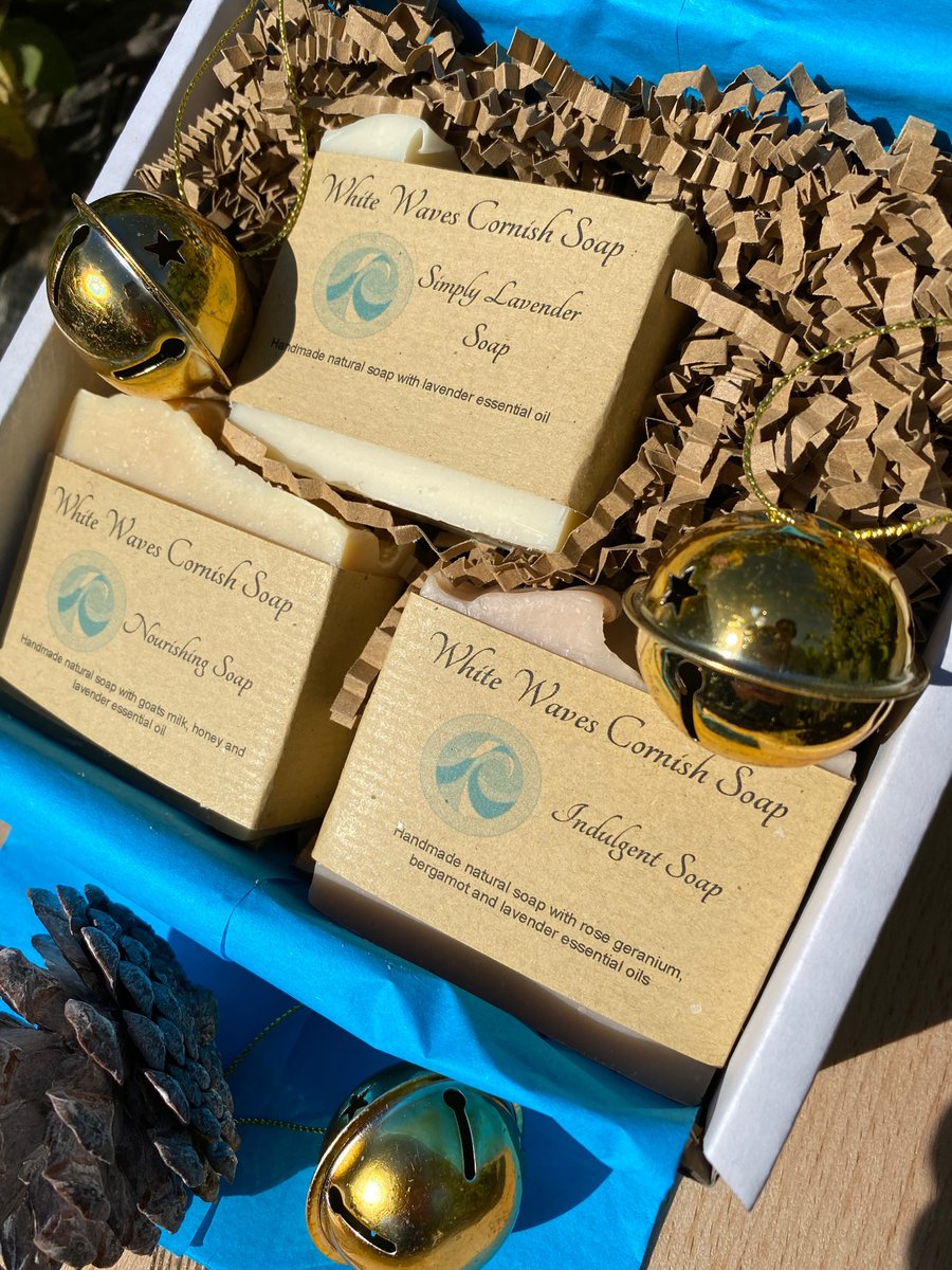 Luscious lavender soaps gift - postage included - natural handmade soap