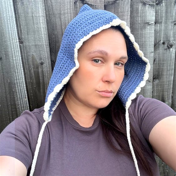 The Wildflower Pixie Hood - Cornflower Blue