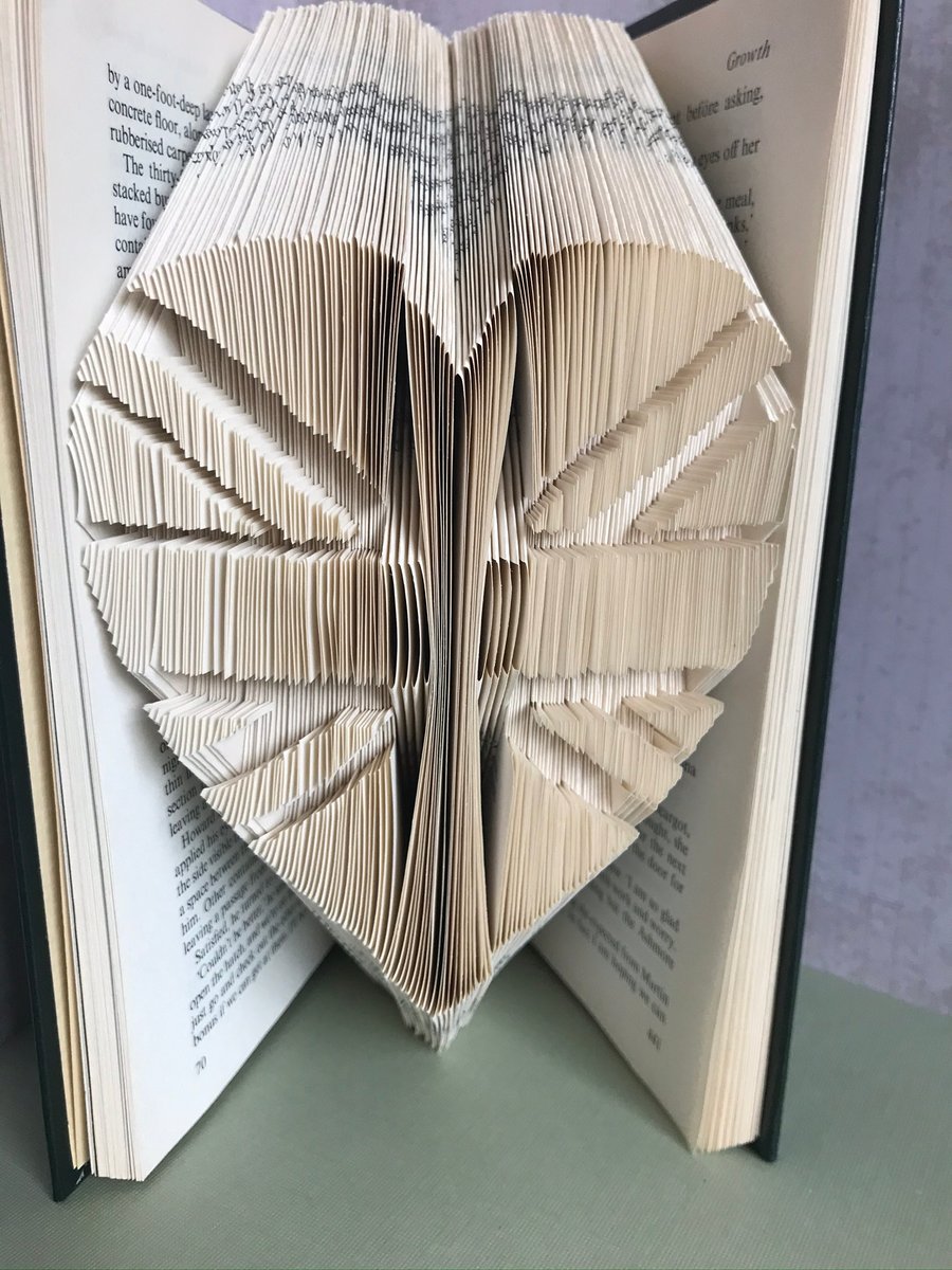 SALE - Folded Book Art - Book Sculpture - Union Jack