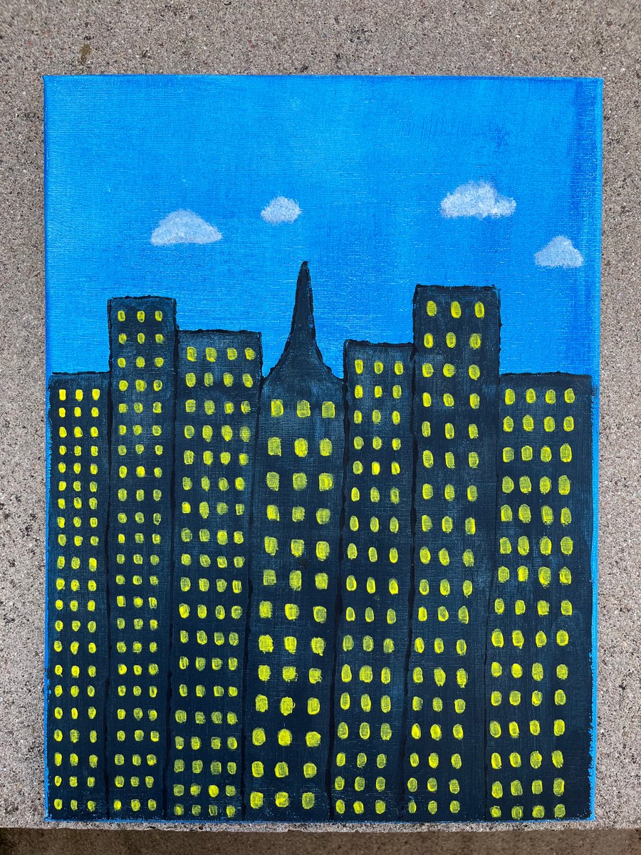 Canvas Building Painting