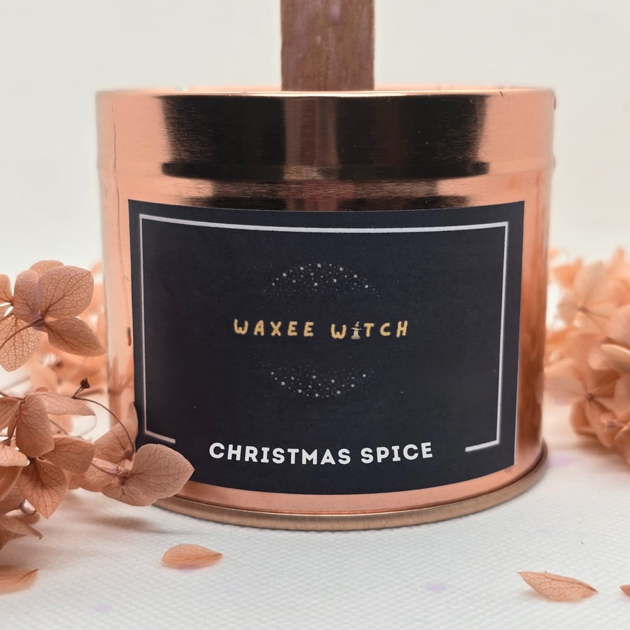 Handmade Scented Soy Wax Candle – 250ml - 40 Hour Burn Time  Christmas Spice