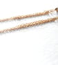 Handmade 14K Gold Filled Triple Chain Drop Earrings - Image 3