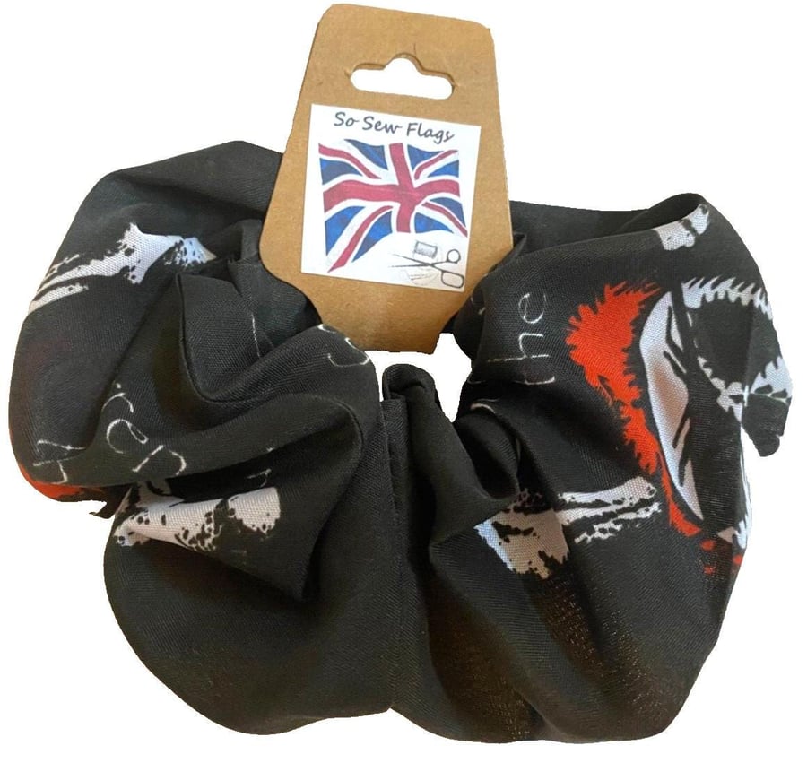 Surrender The Booty Pirate Flag Hair Scrunchie Scrunchies Accessory Band Elastic