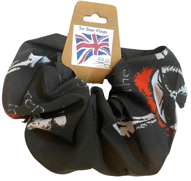 Surrender The Booty Pirate Flag Hair Scrunchie Scrunchies Accessory Band Elastic