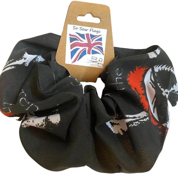 Surrender The Booty Pirate Flag Hair Scrunchie Scrunchies Accessory Band Elastic