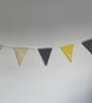 Lemon and Grey Cotton Bunting. (019) - Image 1