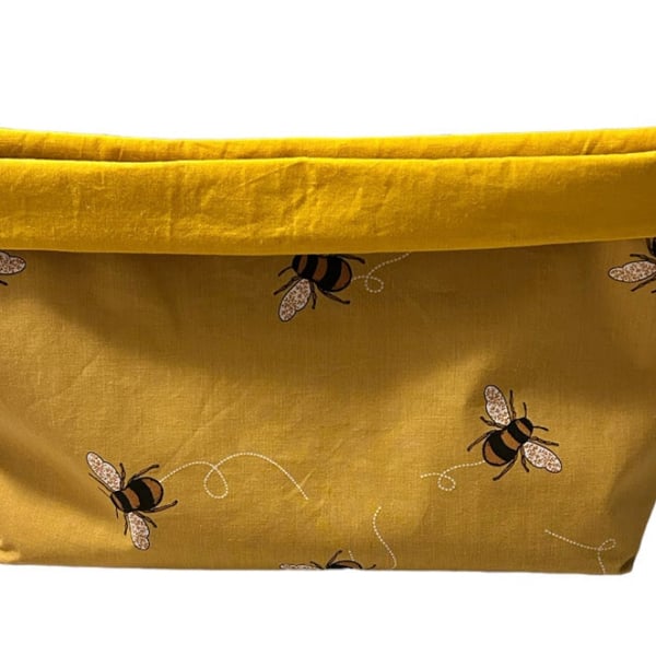 Bee Print Fabric Basket
