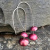 Autumn Red Dangle Earrings