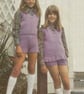 VINTAGE KNITTING PATTERN Girls Top and Pants