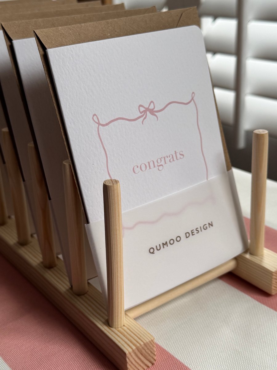 WEDDING CARD bow congratulations pink, blue, yellow spring NEW BABY (QM252 3 4)