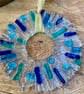 50% SALE!  Handmade fused glass starburst hanging - Image 4